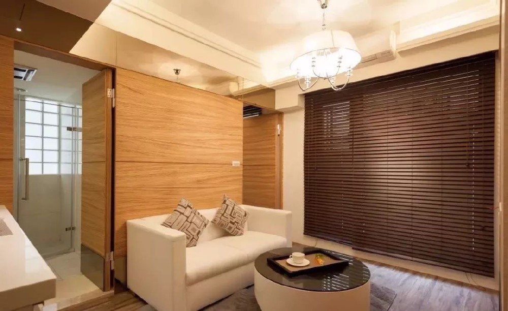 39㎡卻擠出了兩室一廳，隱形門(mén)的設計也是極有趣的