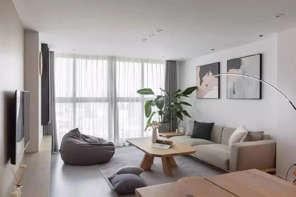 120㎡日式+北歐開(kāi)放式布局，粉色調清新文藝，享受舒適生活