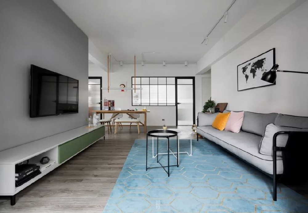 100㎡現代簡(jiǎn)約，簡(jiǎn)單文藝灰，舒適輕松居