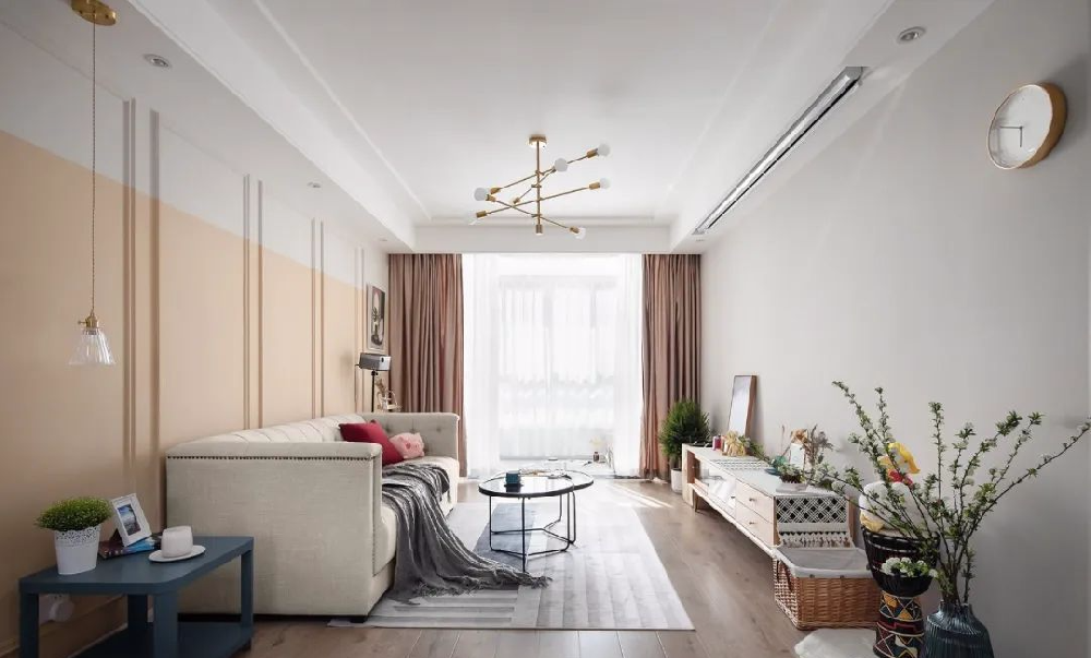 “小仙女”的90㎡北歐輕奢混搭美家，自然小清新也可以如此浪漫精致