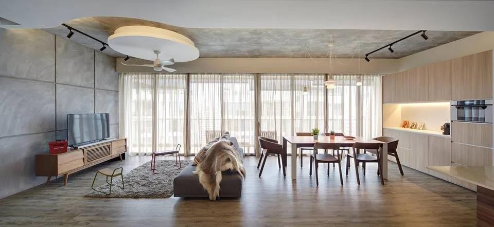 112㎡無(wú)玄關(guān)進(jìn)門(mén)就是大橫廳，大大方方清爽舒適