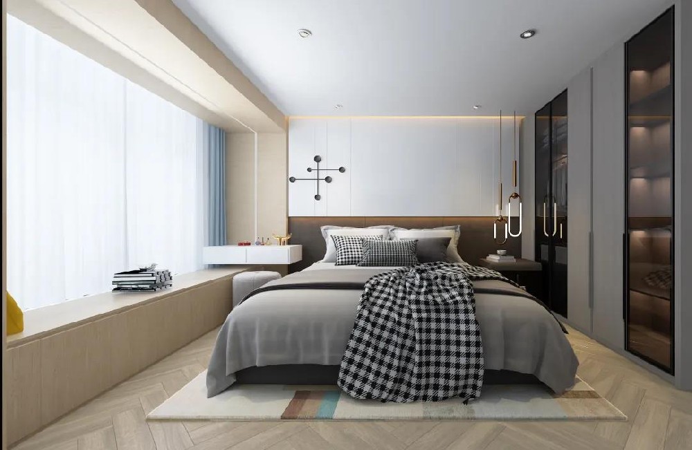 120㎡現代簡(jiǎn)約高級灰+木質(zhì)+大理石+金屬，混搭出華麗檔次