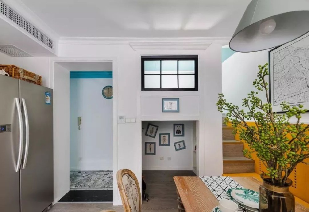 90㎡清新休閑美式風(fēng)，餐廳隔出一間童趣小木屋