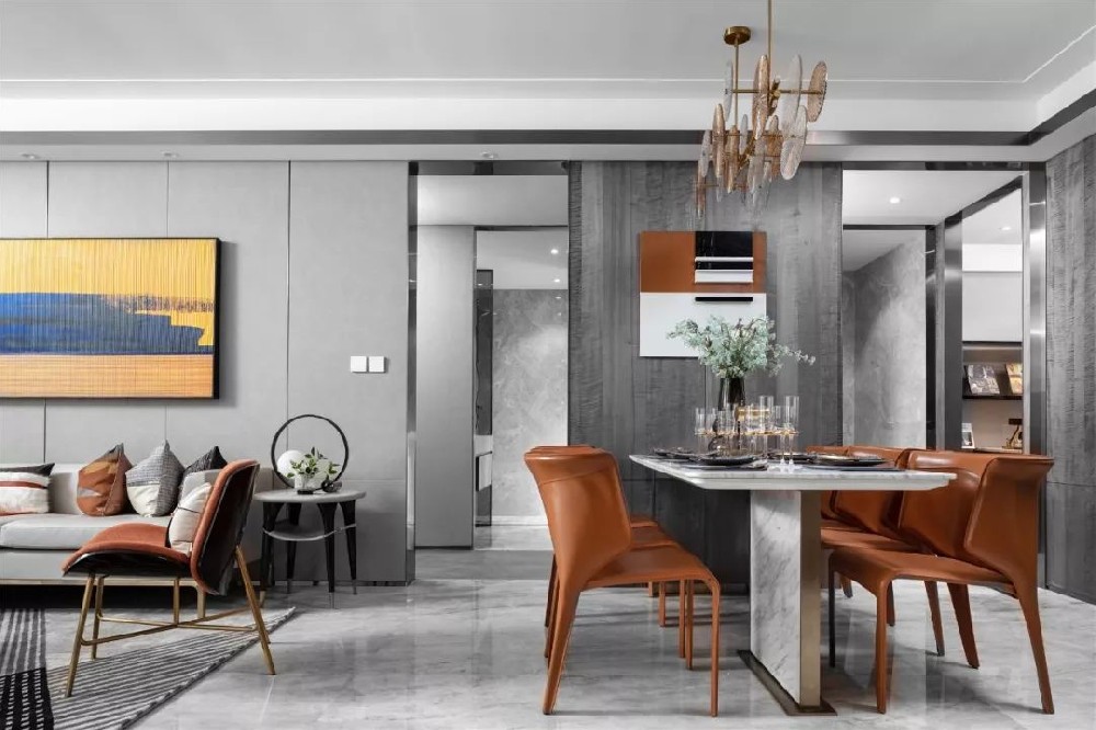 高級灰撞色之美，以輕盈的黑白灰為底色，點(diǎn)薄荷藍綠、綴琥珀色，梳理出寧靜歡愉的生活氛圍。