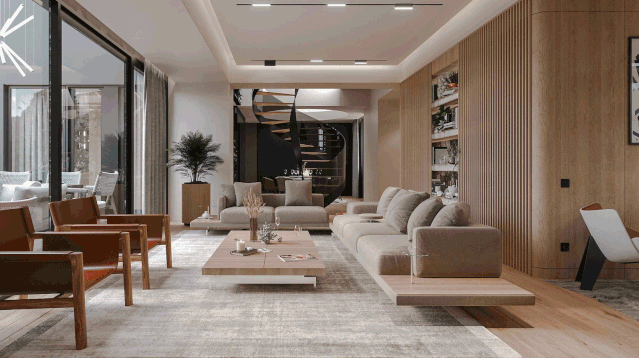 230㎡ 小復式，臥室里帶衛生間這樣裝實(shí)在太美了！