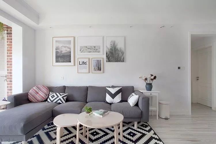 110㎡北歐風(fēng)三居室裝修，打通陽(yáng)臺客廳，這樣改造真好看