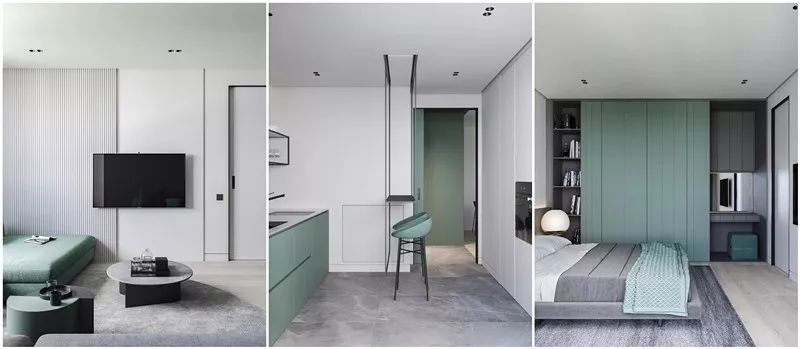 45㎡精致單身公寓，簡(jiǎn)直就是小戶(hù)型的逆襲！