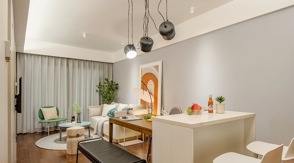 61㎡小戶(hù)型現代風(fēng)，全屋溫馨自在還有一種摩登的美感