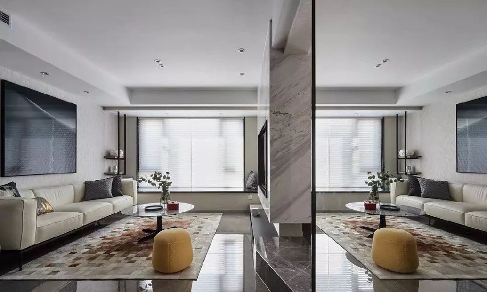 現代簡(jiǎn)約二居以簡(jiǎn)勝繁，以少勝多，交織出現代品質(zhì)感