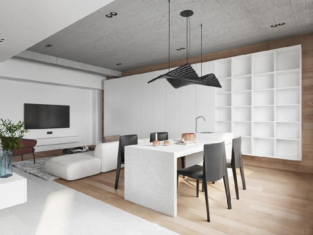 110㎡現代極簡(jiǎn)公寓，打造慵懶的舒適