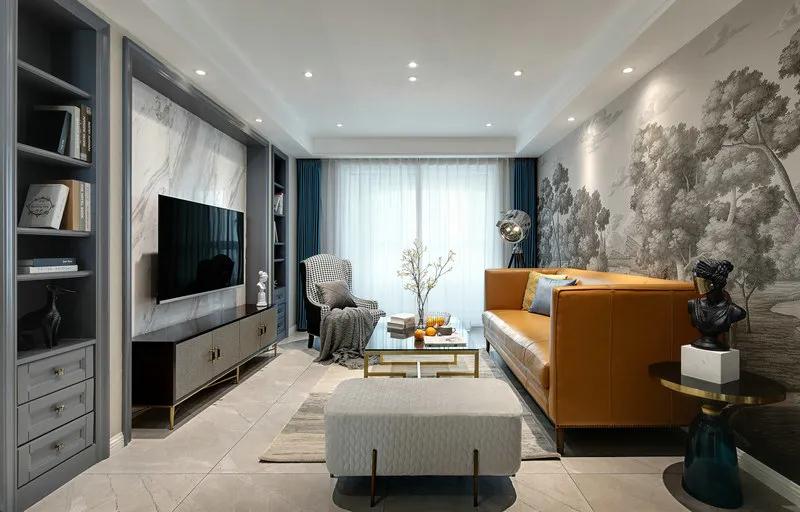 115㎡現代輕奢，帶點(diǎn)舒適的美式，沉穩華麗好大氣