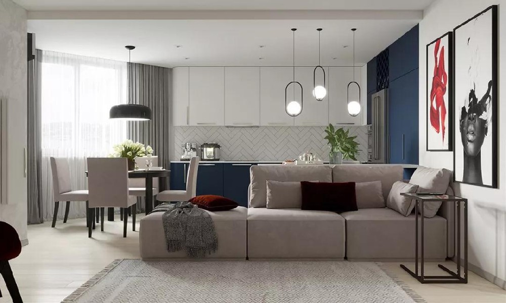 120㎡時(shí)尚現代住宅，理想化布局為您打造高品質(zhì)生活