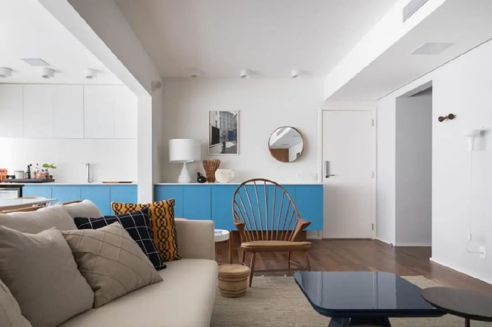 136㎡北歐風(fēng)，打通陽(yáng)臺一分為二，一半餐廳一半休閑很爽