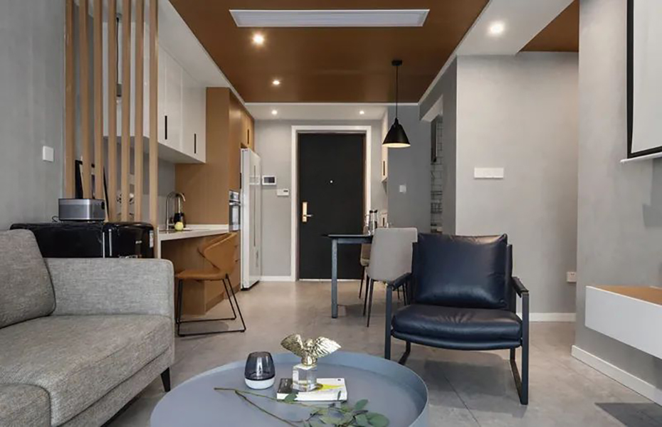 89㎡簡(jiǎn)約風(fēng)，客餐廳舒適又開(kāi)闊，看起來(lái)跟大房子沒(méi)什么差