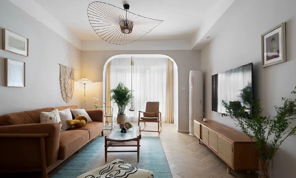 100㎡北歐風(fēng)，陽(yáng)臺打造成休閑小花園，簡(jiǎn)直比樣板房還美