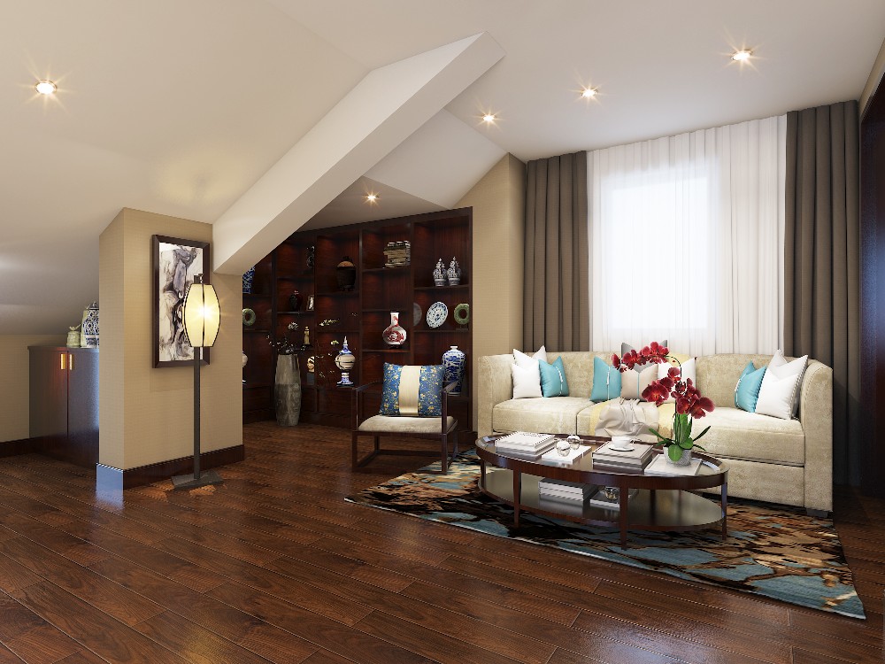 130㎡中式三房，遠離塵囂寧心靜氣