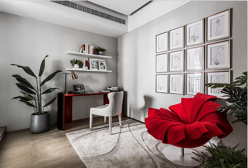 這樣的色彩搭配個(gè)性極了，上海裝飾公司追求不同樣式