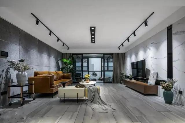 個(gè)性大戶(hù)型裝修，灰黑色調搭配，讓空間更大氣有質(zhì)感