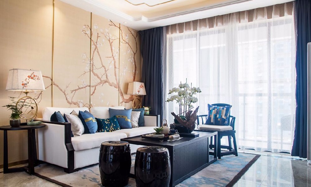 118㎡典雅新中式3室2廳，彰顯時(shí)光浸潤的東方韻味