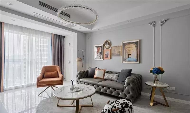 94㎡輕奢風(fēng)格裝修，華麗優(yōu)雅的空間，享受精致生活