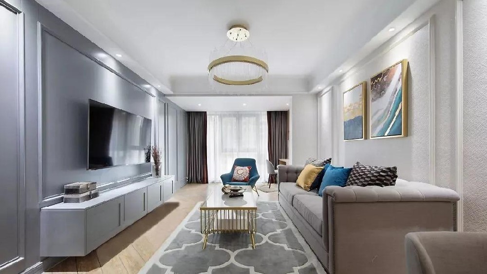 120㎡輕奢美式風(fēng)格裝修，演繹優(yōu)雅舒適的高級品質(zhì)