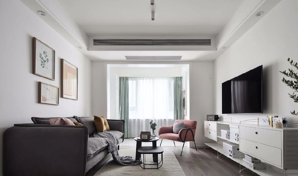 91㎡舒適北歐3室2廳，清新實(shí)用又有格調的家