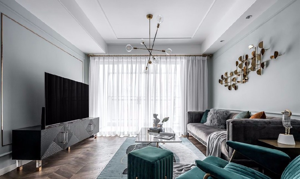 107㎡輕奢美式3室2廳，打造無(wú)法抗拒的優(yōu)雅質(zhì)感