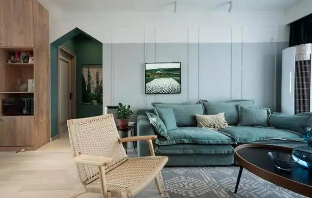 120㎡簡(jiǎn)約北歐風(fēng)，清爽的色彩搭配，讓空間更加靜謐舒適