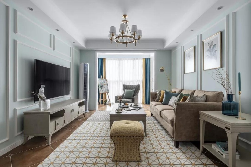 100㎡清新美式3室2廳，演繹精致優(yōu)雅的小情調