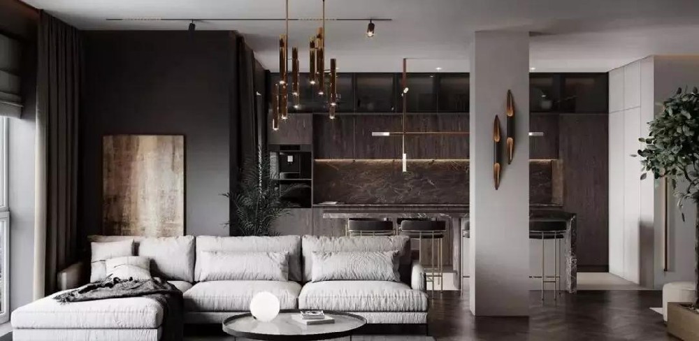 93㎡現代簡(jiǎn)約住宅，大地灰演繹最美的氣質(zhì)