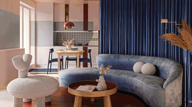 高顏值、高質(zhì)感，70㎡ 每處設計都讓人心動(dòng)