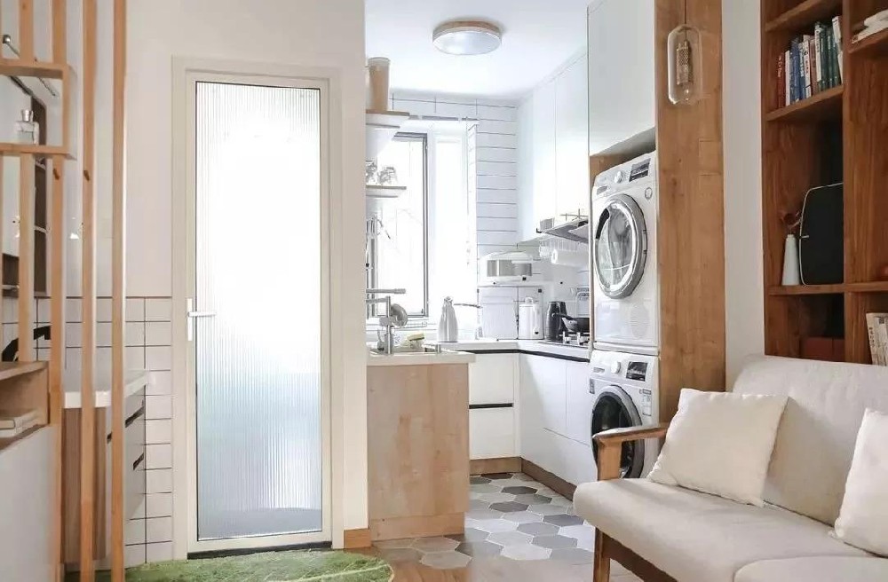 46㎡裝出2房2廳，在家就像住民宿