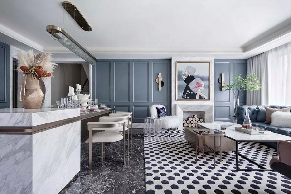 歐美輕奢風(fēng)，深藍基調下的冷靜，超有范