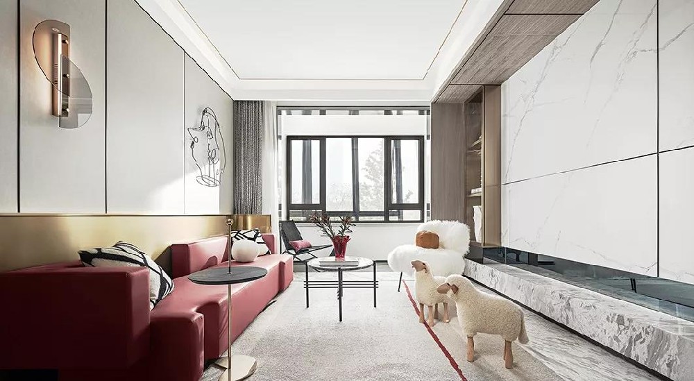 70㎡的現代主義風(fēng)格的公寓，重塑當代輕奢家居環(huán)境