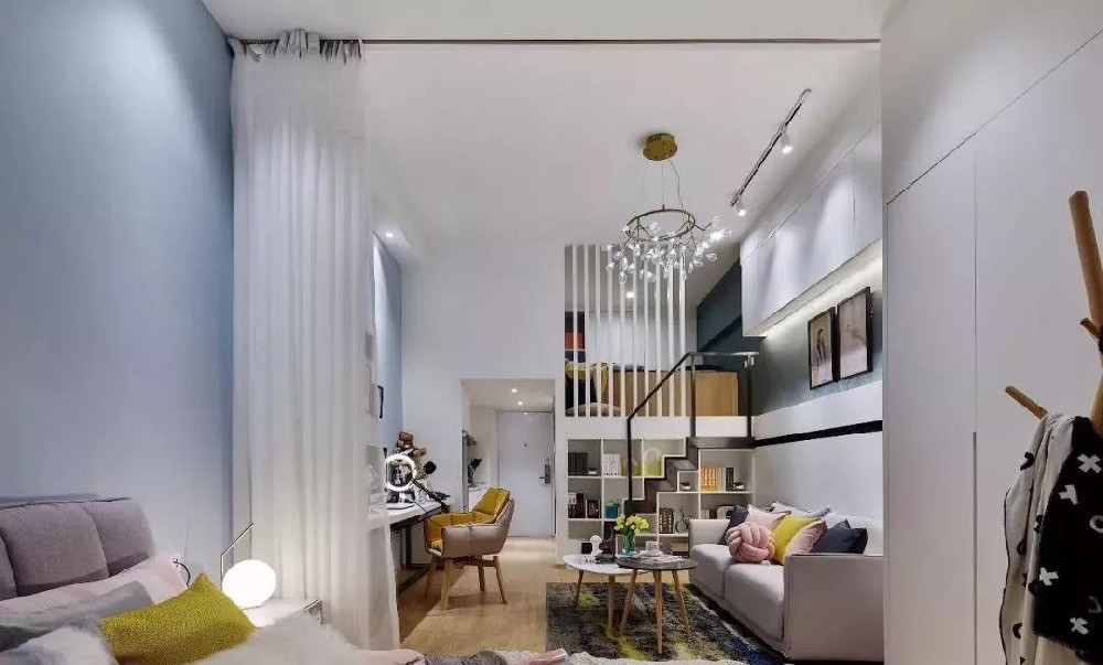 51平的小戶(hù)型loft，利用層高做二居室，緊湊卻實(shí)用