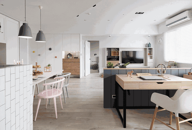 北歐風(fēng)全是白色？那你就錯了，這個(gè)家搭配的棒！