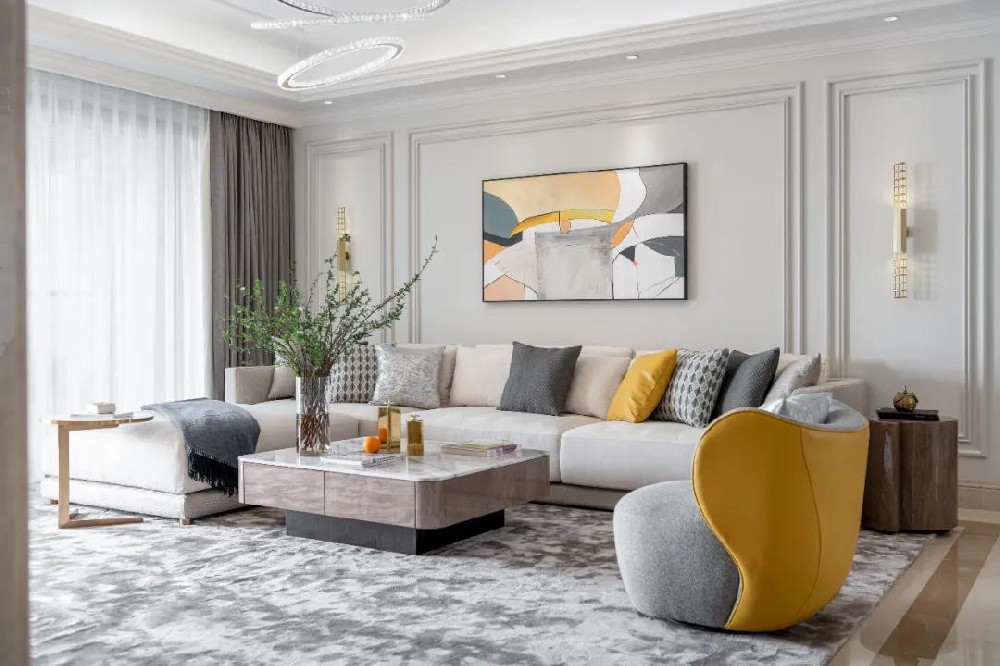 175㎡現代輕奢風(fēng)樣板間，素雅精致的藝術(shù)內核