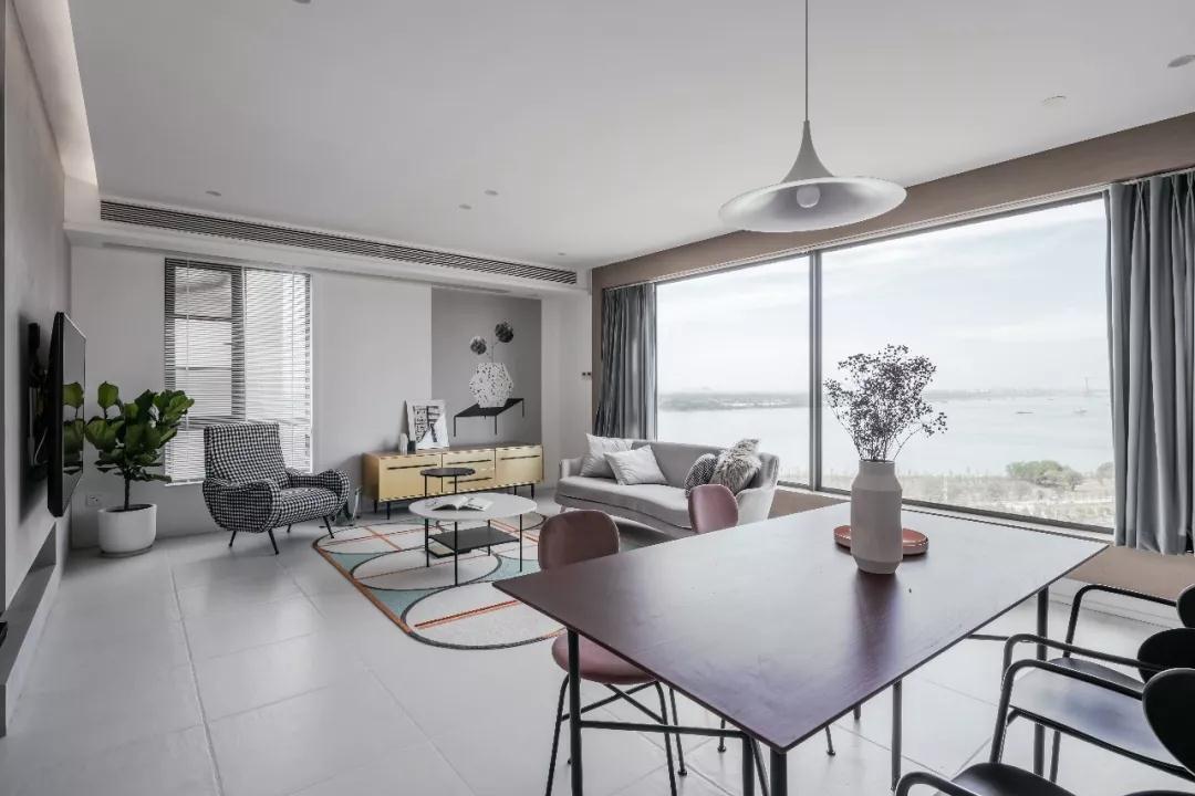 現代簡(jiǎn)約灰度空間，粉色調小資情趣的溫情