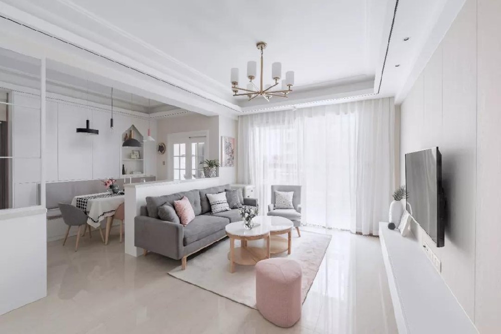 80㎡北歐小三房，好精致的軟裝