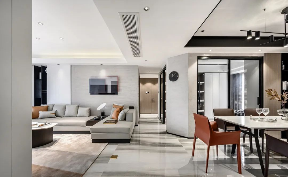 118㎡現代輕奢，舒適為主，華麗為輔