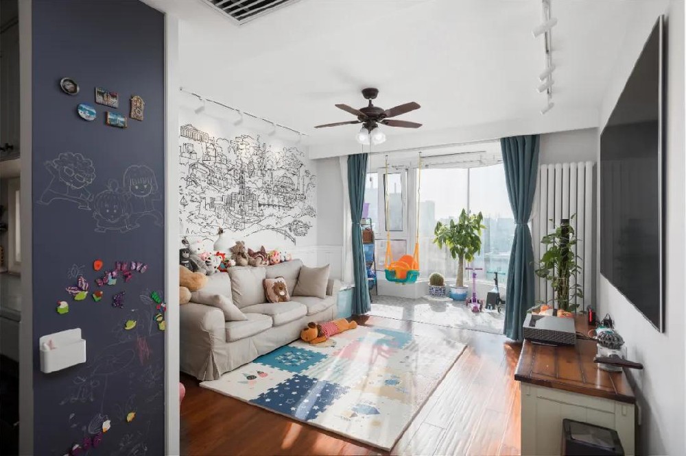 110㎡現代美式，清閑淡雅，浪漫舒適