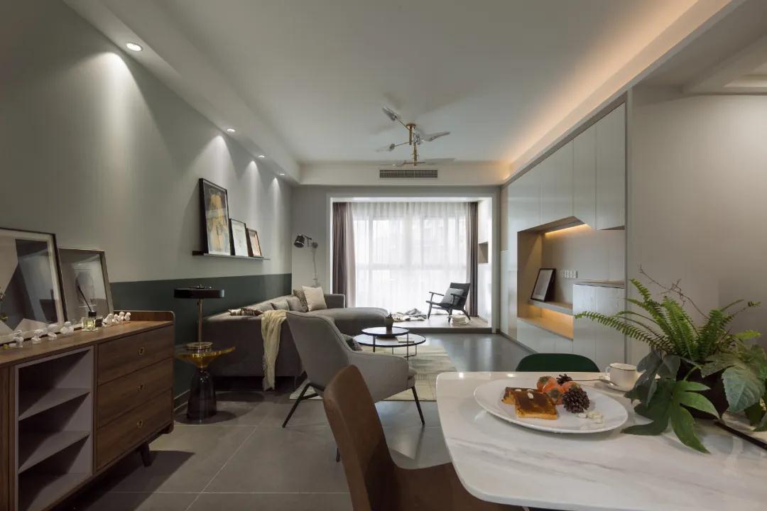 126㎡現代簡(jiǎn)約，時(shí)尚帶點(diǎn)復古范，休閑舒適好情趣