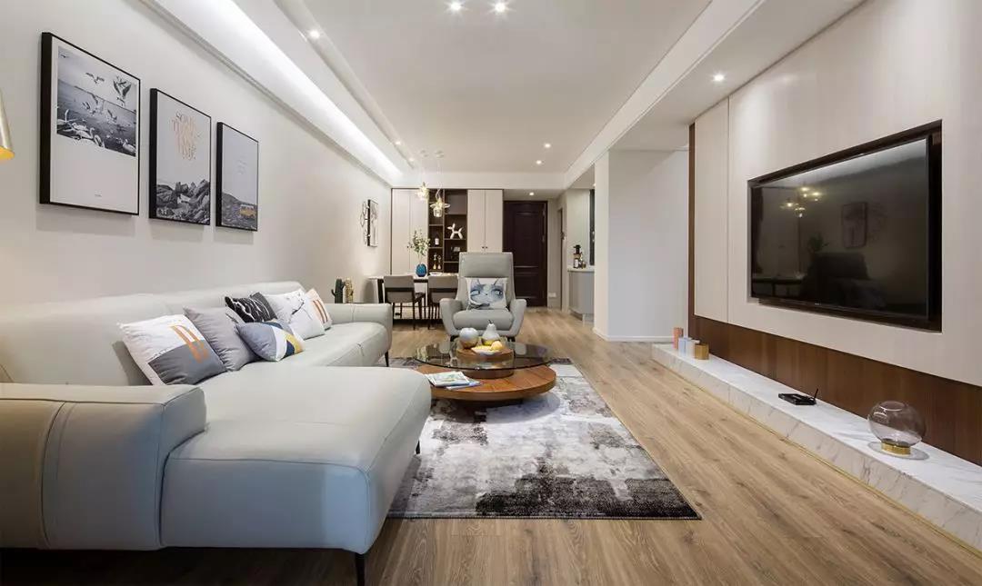 120㎡的簡(jiǎn)約三居室，用淺色系搭配出高級感！