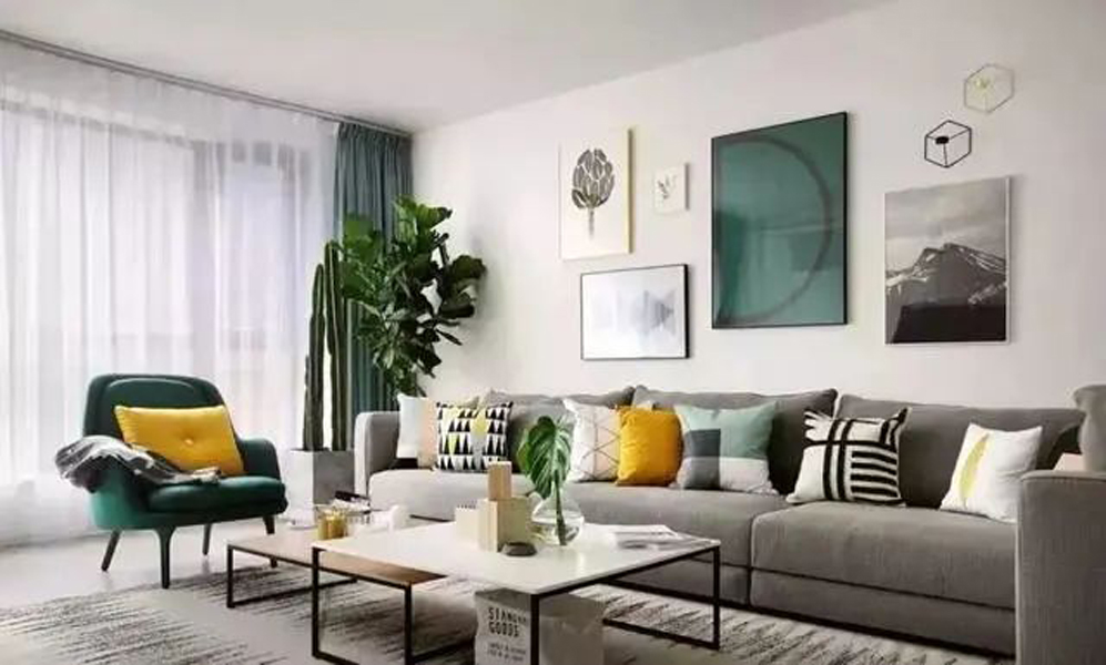 135㎡北歐風(fēng)格，吸睛墨綠搭配高雅灰，打破常規，舒適完美