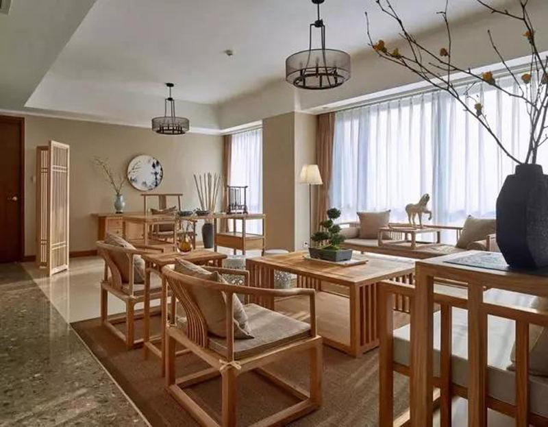 142㎡新中式雅致裝修，生活要有詩(shī)和遠方