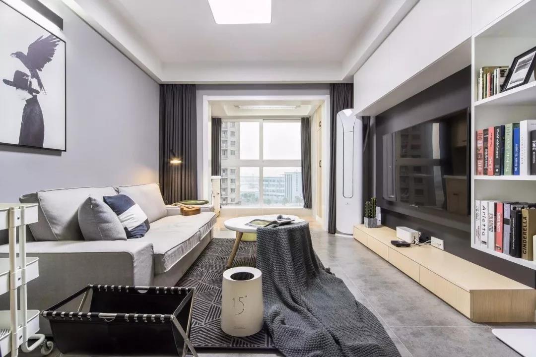 75㎡北歐風(fēng)小戶(hù)型，陽(yáng)臺改書(shū)房，簡(jiǎn)潔大方