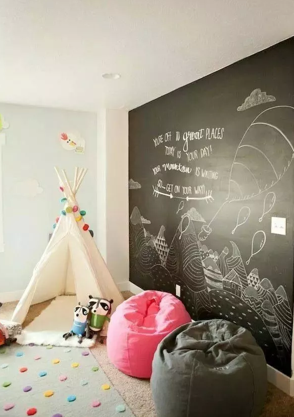 趣味涂鴉兒童房