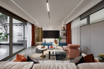 135㎡三室兩廳現代輕奢風(fēng)