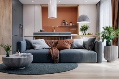 78㎡一對年輕夫婦的家，橙色搭配真是美！