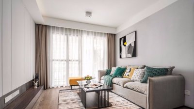 112㎡現代北歐3室2廳，簡(jiǎn)約舒適的小資格調